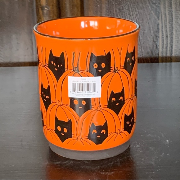 Vintage Style 18oz Black Cat Halloween Mug - Picture 6 of 9